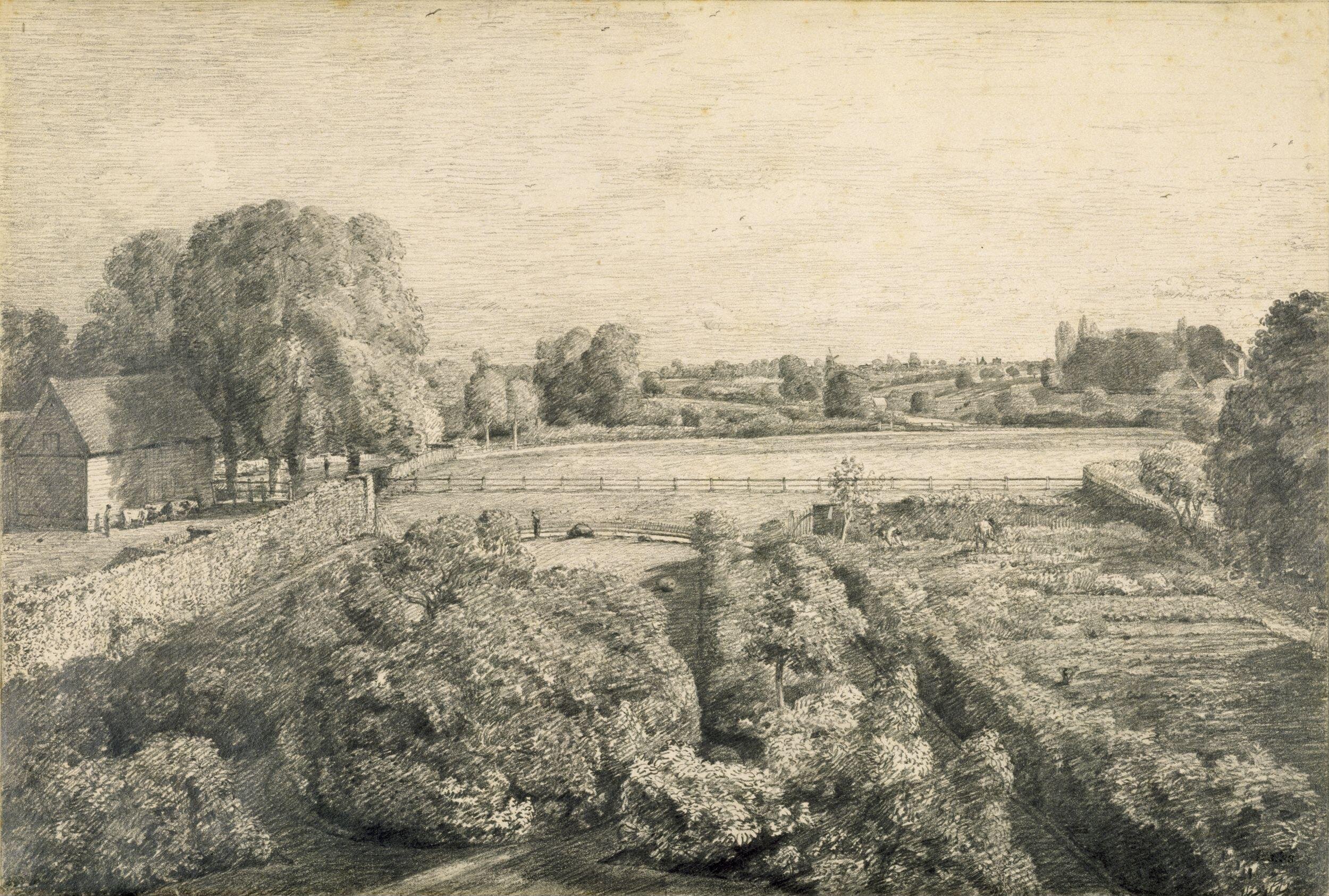 102 View over Golding Constable's Gardens<br>