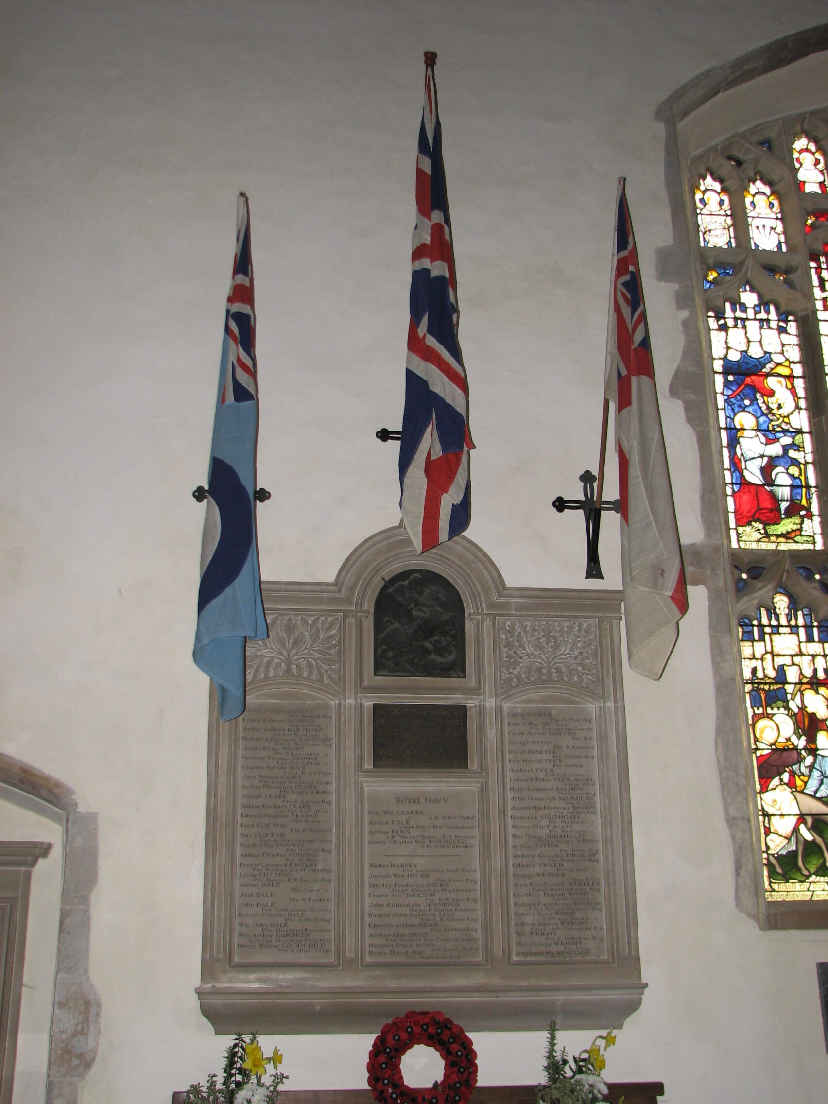 East Bergholt Memorial to those who Died in the Great War<br>MA