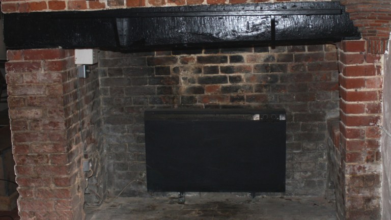 Fireplace from one of the cottages<br>