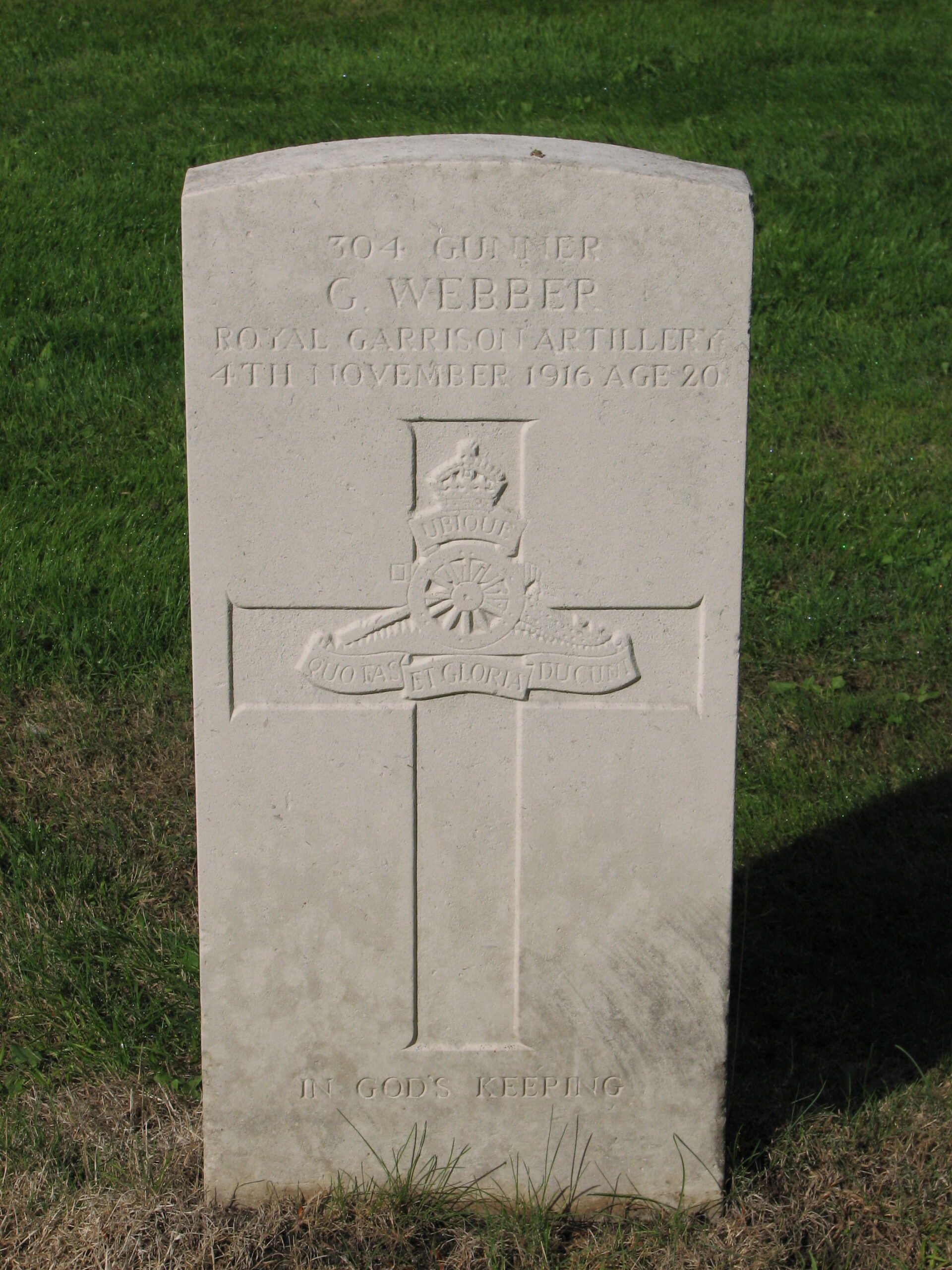 George's headstone in East Bergholt Cemetery<br>MA