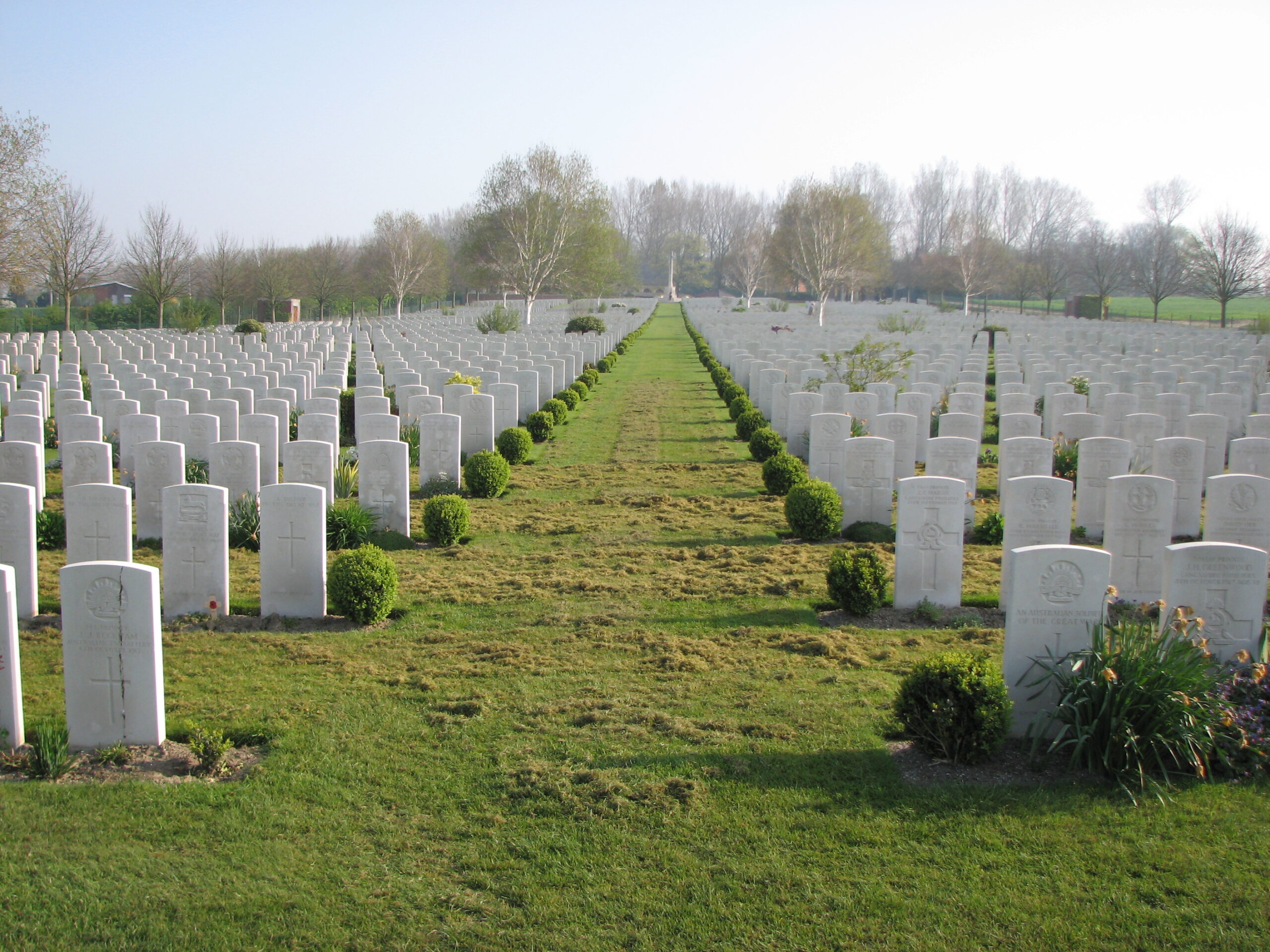 Hooge Crater Cemetery, near Ieper (Ypres), Belgium<br>MA