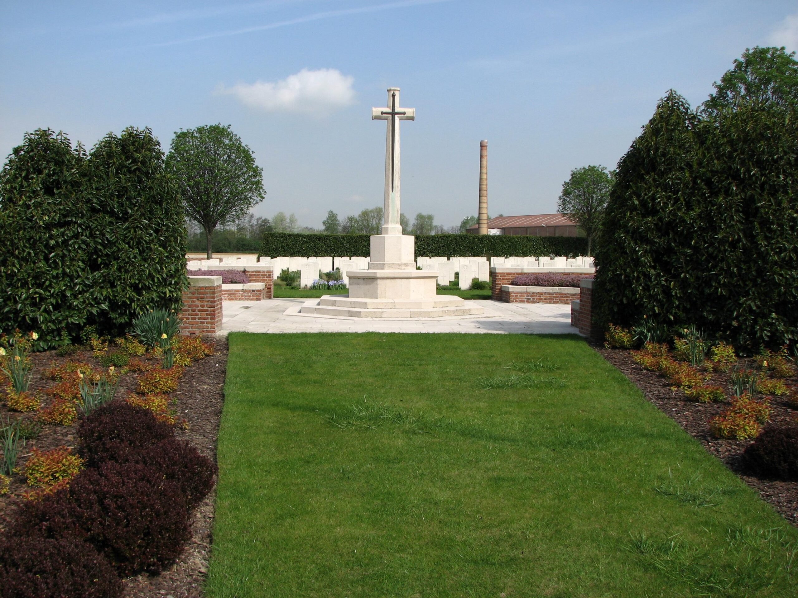 Tancrez Farm Cemetery, near Le Bizet, Belgium<br>MA