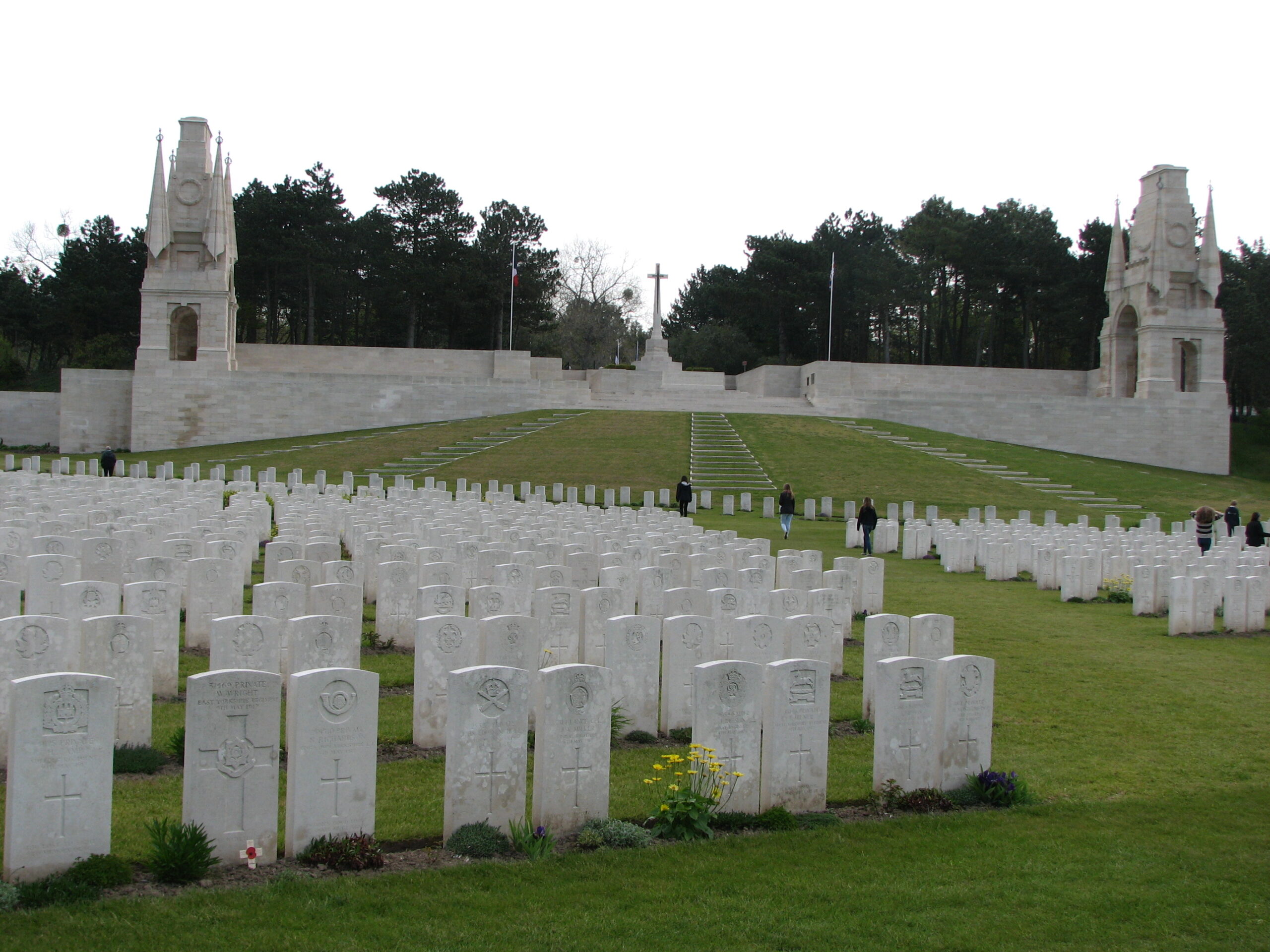 Etaples Military Cemetery, Etaples, France<br>William's headstone is in the row immediately in front of the camera.<br />MA