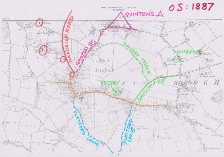 Quintons Corner<br>OS Map 1887<br />