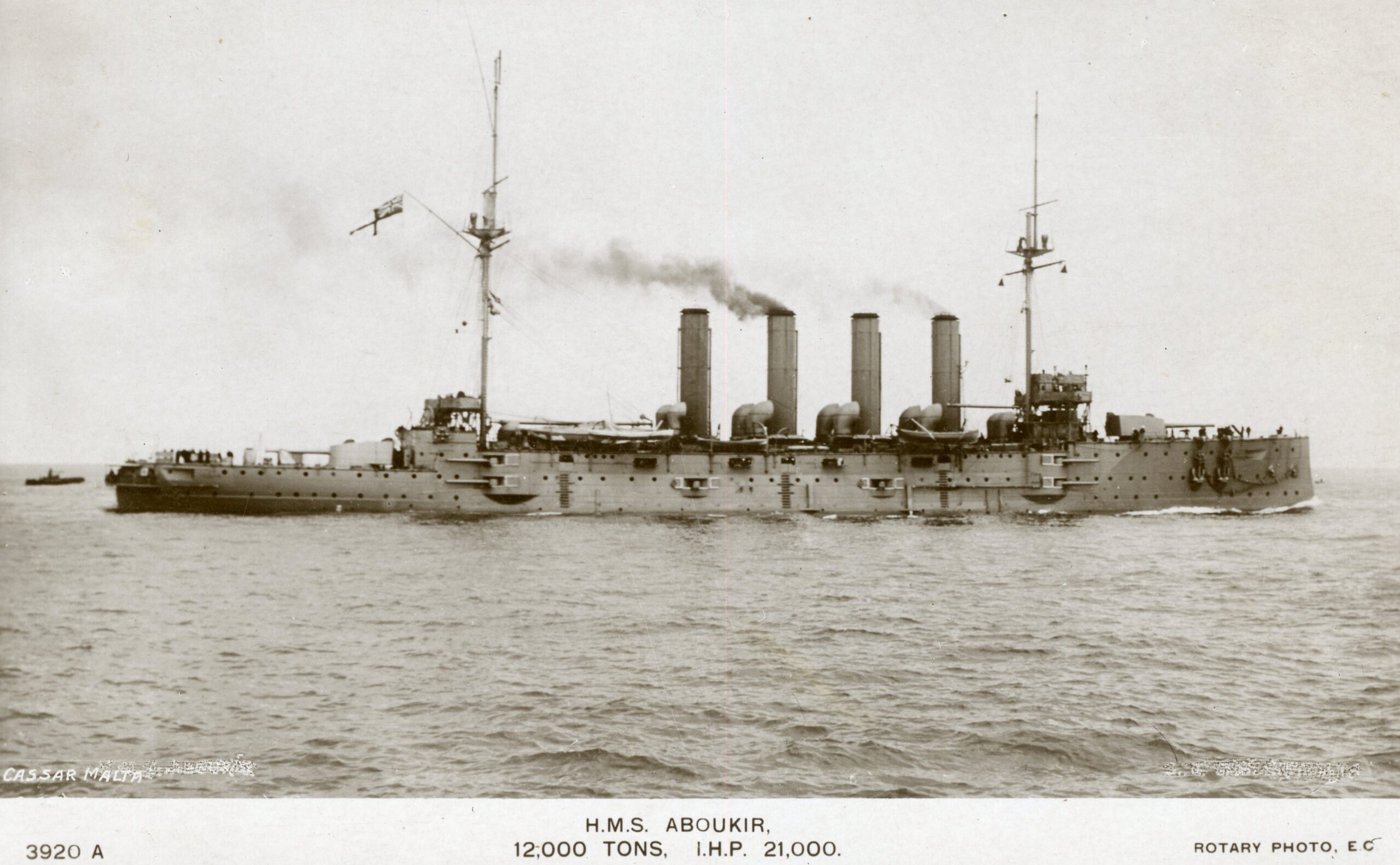 H.M.S. Aboukir<br>Author's Collection