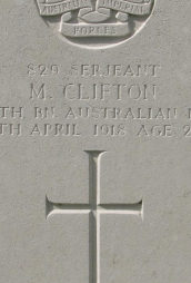 wh-max-clifton-grave<br>Max’s headstone in Tincourt New British Cemete<br />